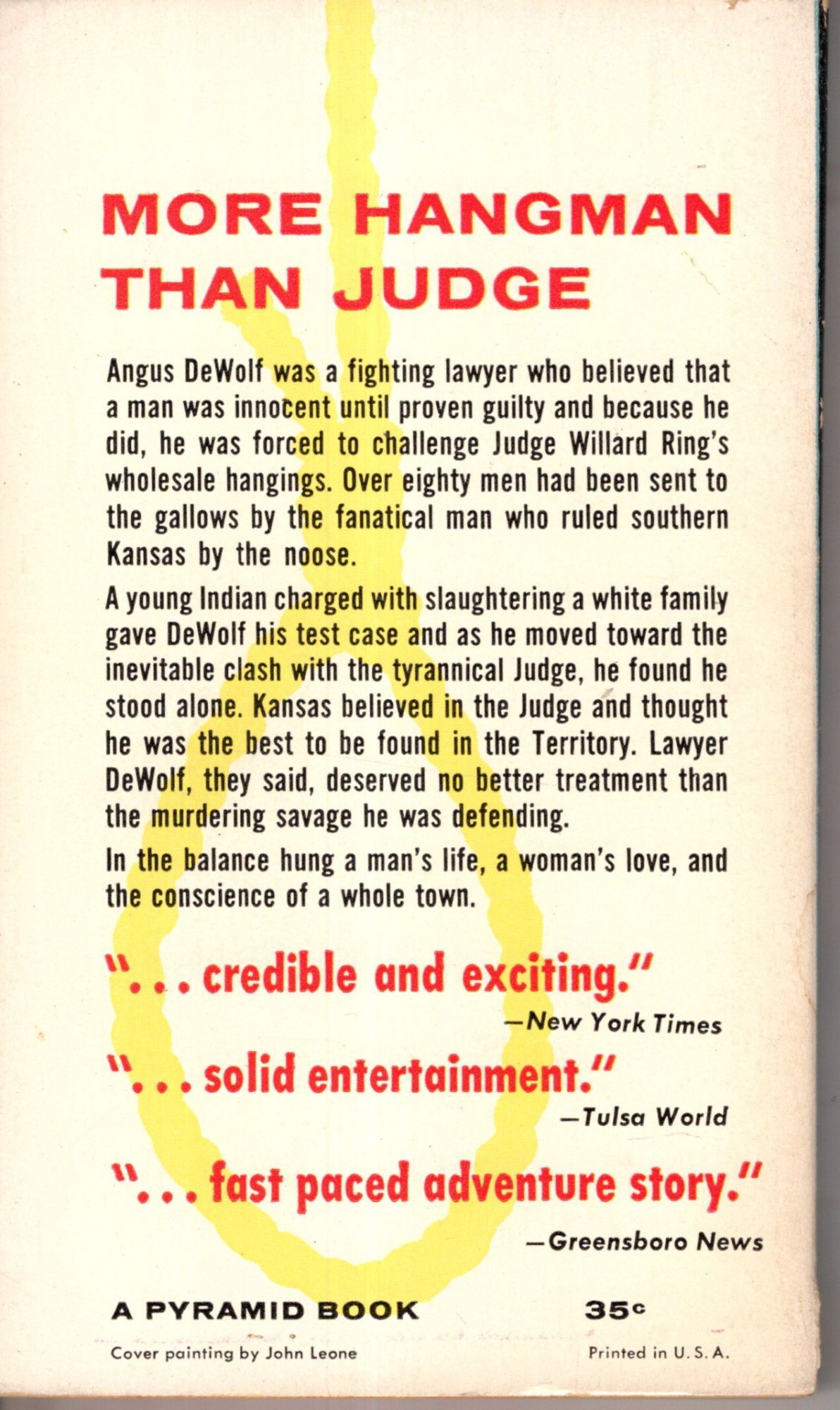 The Hanging Judge Thomas Fall